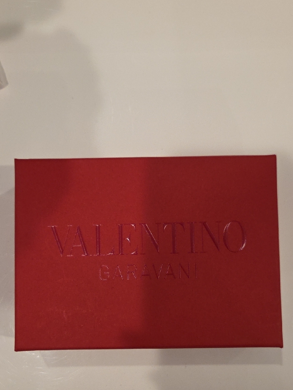 Valentino Red Embossed Logo Gift Box